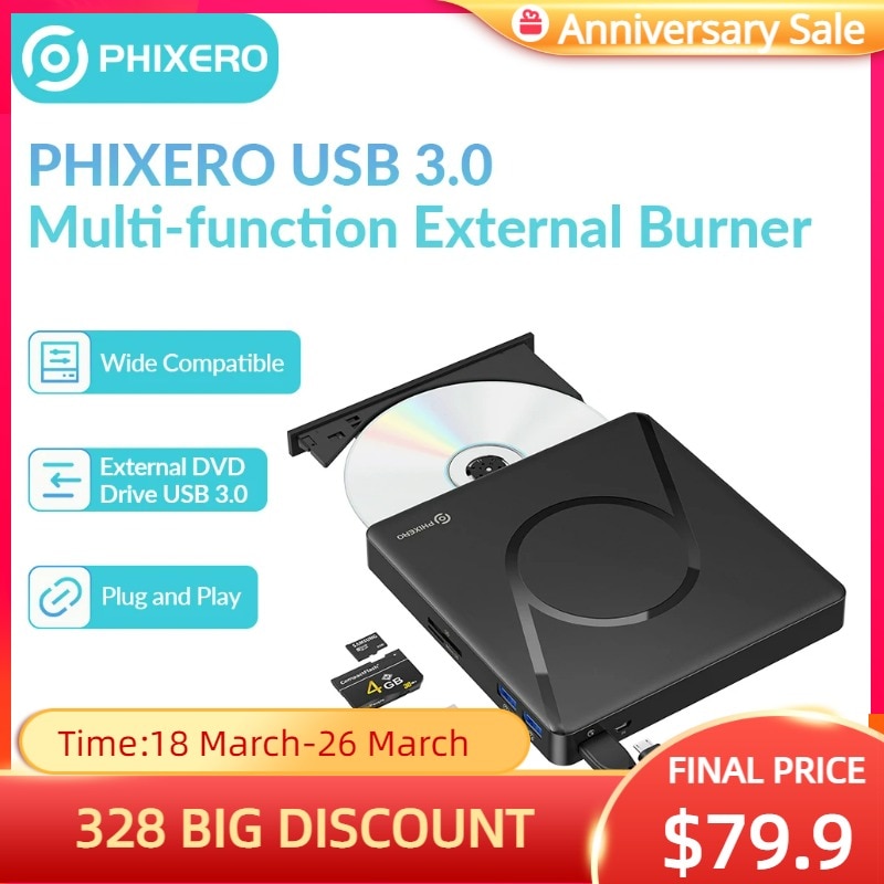 PHIXERO  緹 DVD ̺ ,    ڴ, DVD ÷̾, Ʈ PC,  OS,  xp, 7, 8/10, USB3.0